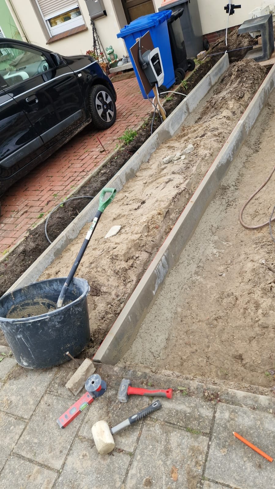 Eine Auffahrt neu aufbauen