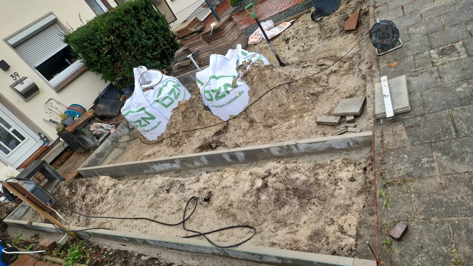 Eine Auffahrt neu aufbauen