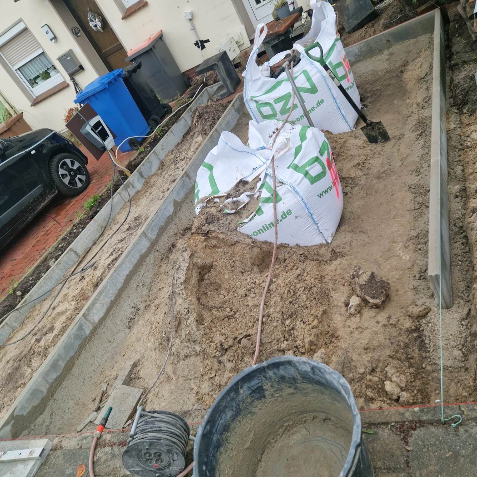 Eine Auffahrt neu aufbauen