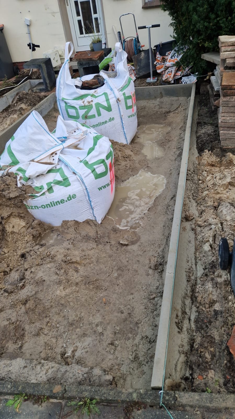 Eine Auffahrt neu aufbauen